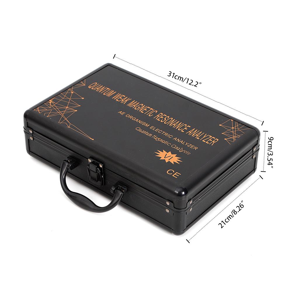 Квантовый Резонансный Магнитный Сканер, Черный Алюминиевый Квантовый Магнитный Резонансный Анализатор Тела с Замком, Квантовый Анализатор чёрный