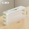 Narrow Slot Freezer Storage Box with Airtight Seal Kitchen Refrigerator Organizer Container 3-Tier Stackable Design for Efficient Space Saving