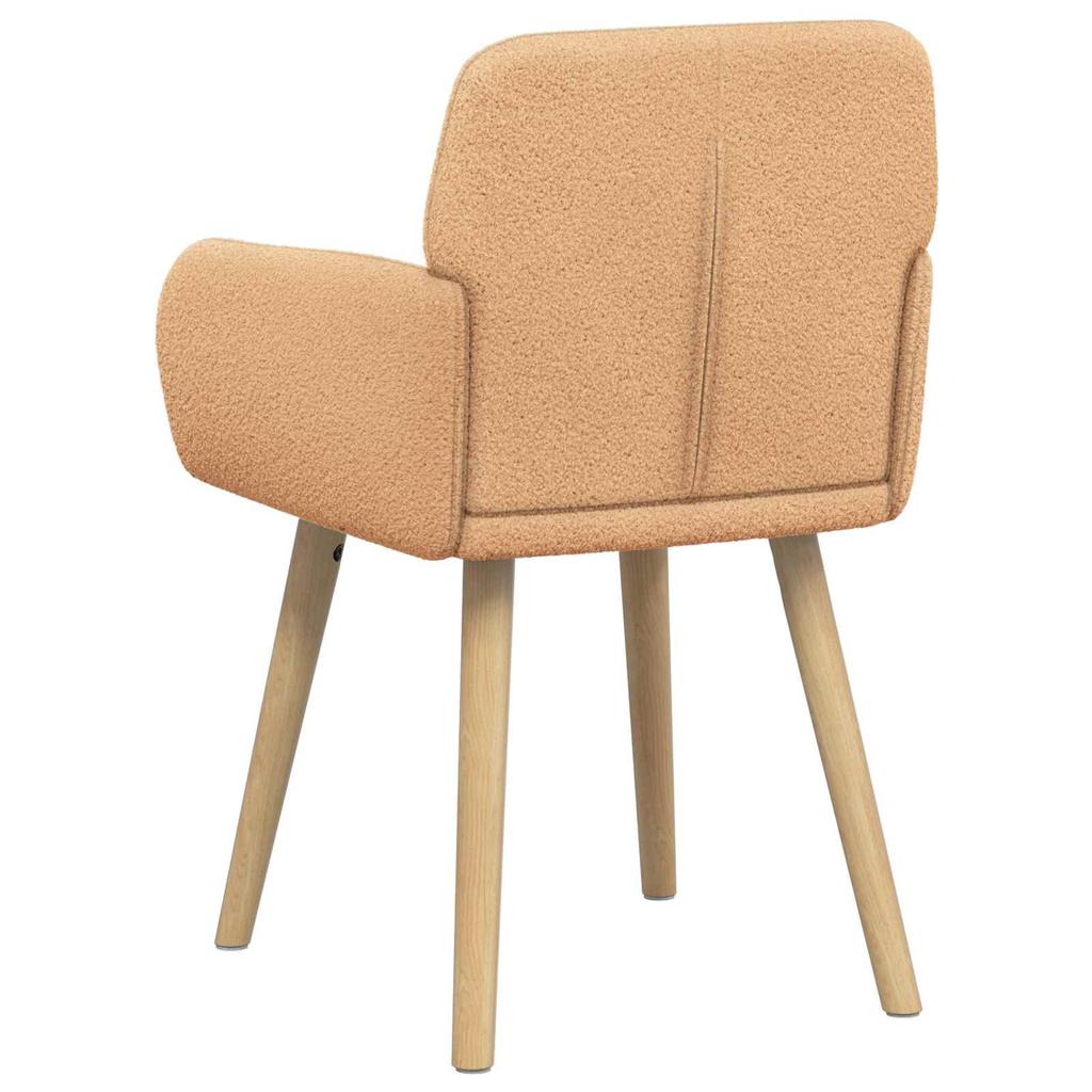Dining Chairs 2 Pcs Boucle Beige 59 X 57 X 85 Cm