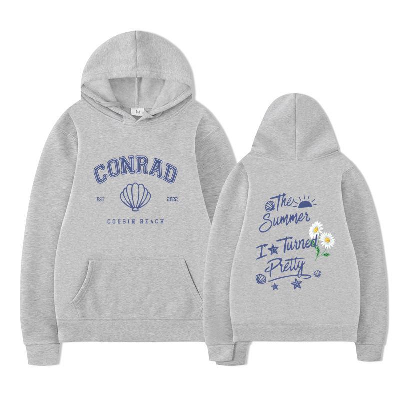 The Summer I Turned Pretty Conrad Cousin Beach Hoodie Men Women Fleece Warm Autumn Winter Hooded Sweatshirt Casual Beach Pullover