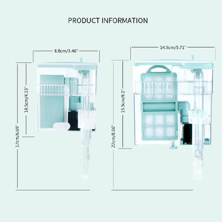 Small Fishtanks Quiet Filter Water Purification Filter Aquarium Water Filtration