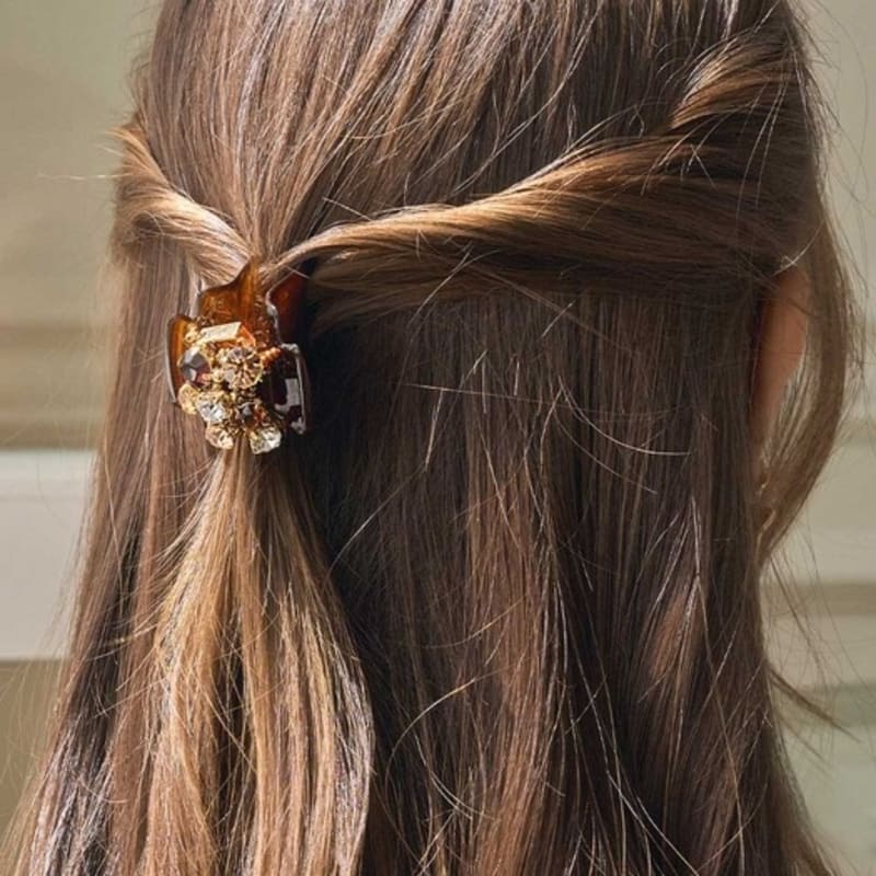 

Жан Поль Кларисс Цветная заколка-вилка с австрийскими кристаллами LFSA0139 black