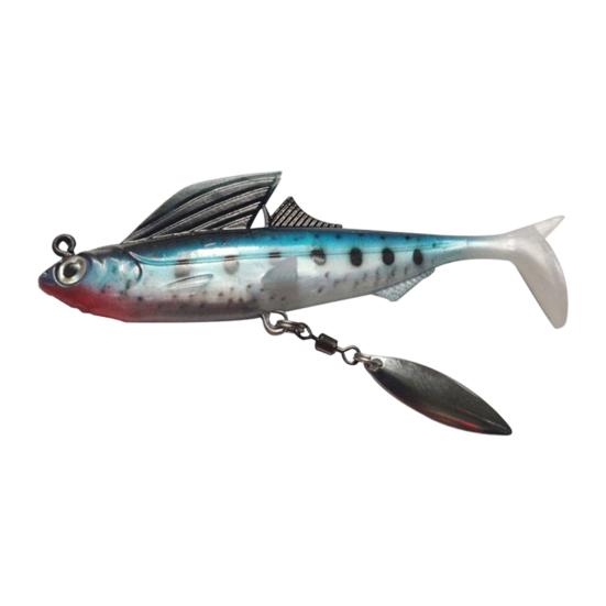 

Бионическая приманка, реалистичная рыболовная приманка из мягкой резины, компактная поддельная морская приманка с блестками для рыболовной площадки