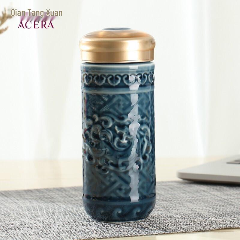 Qiántángxuān Auspicious Dragon Living Ceramic Travel Mug 330ml