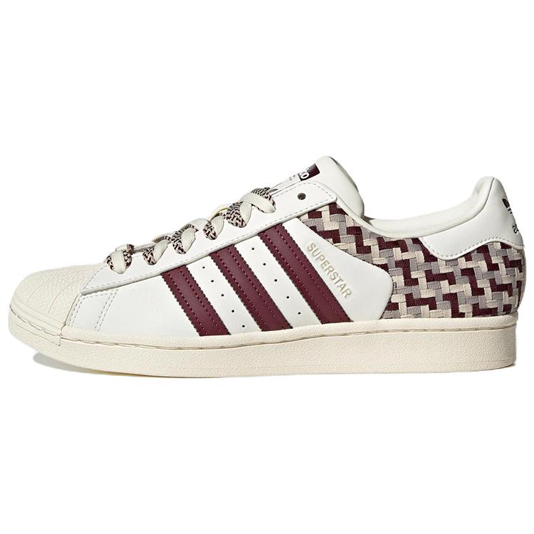 

Adidas Originals Superstar Skateboard Shoes Off White Maroon Women s FZ5588 39⅓