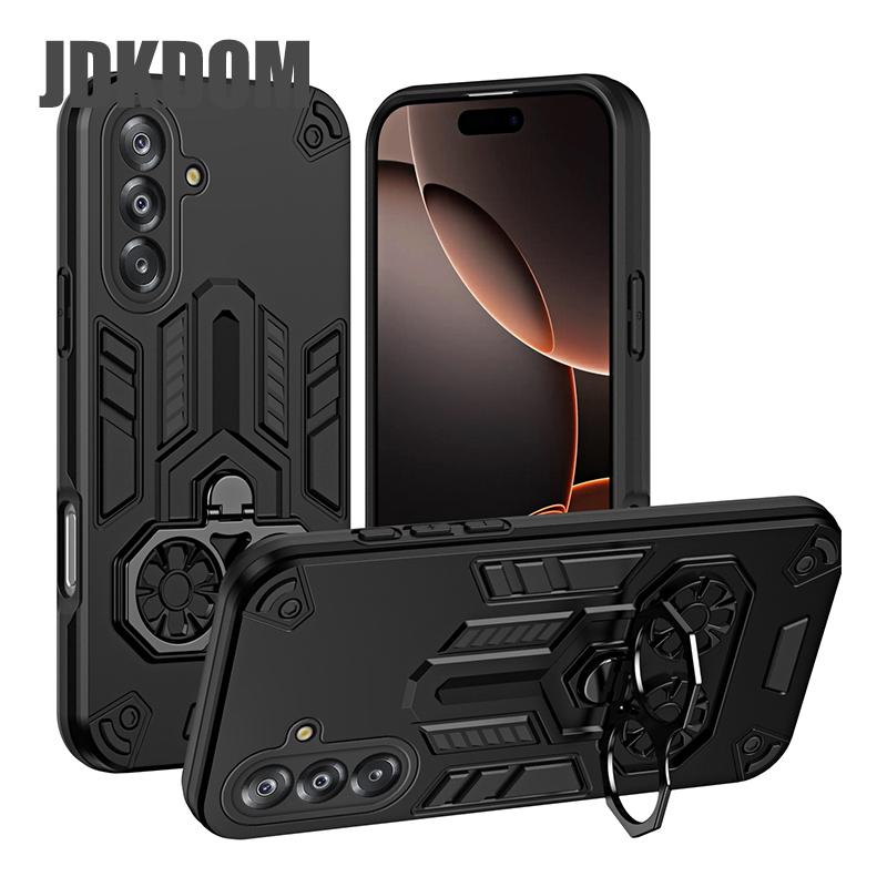 

JDKDOM Shockproof Ring Bracket Case For Samsung S25 Plus Ultra Cover For Samsung A17 A07 A56 A36 A26 A16 A06 Galaxy A06 4G чорний