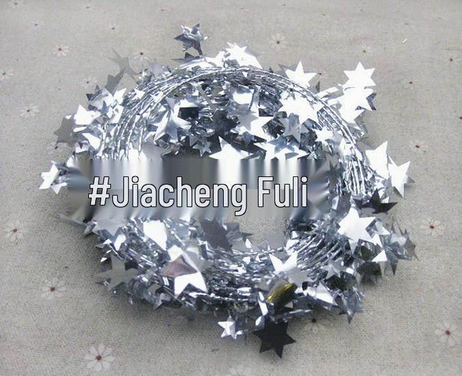 7.5m Five-Pointed Star PVC Color Ribbon Strips for DIY Craft and Festival Decoration