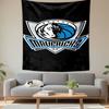 Dallas Mavericks NBA Basketball Horse Logo Black Wall Tapestry Sport Decor for Man Cave Bedroom Dorm Gift for Fans