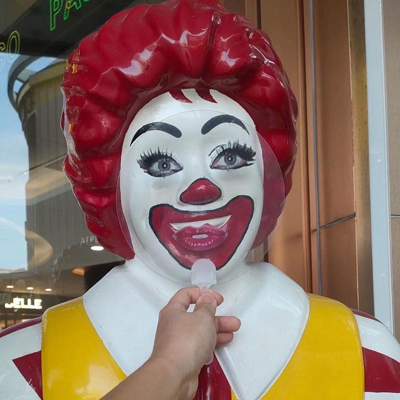 Hand Fans Round Graffiti Performance Blank Diy Handicrafts Supplies Transparent Pvc Painting Fans Performance Fan