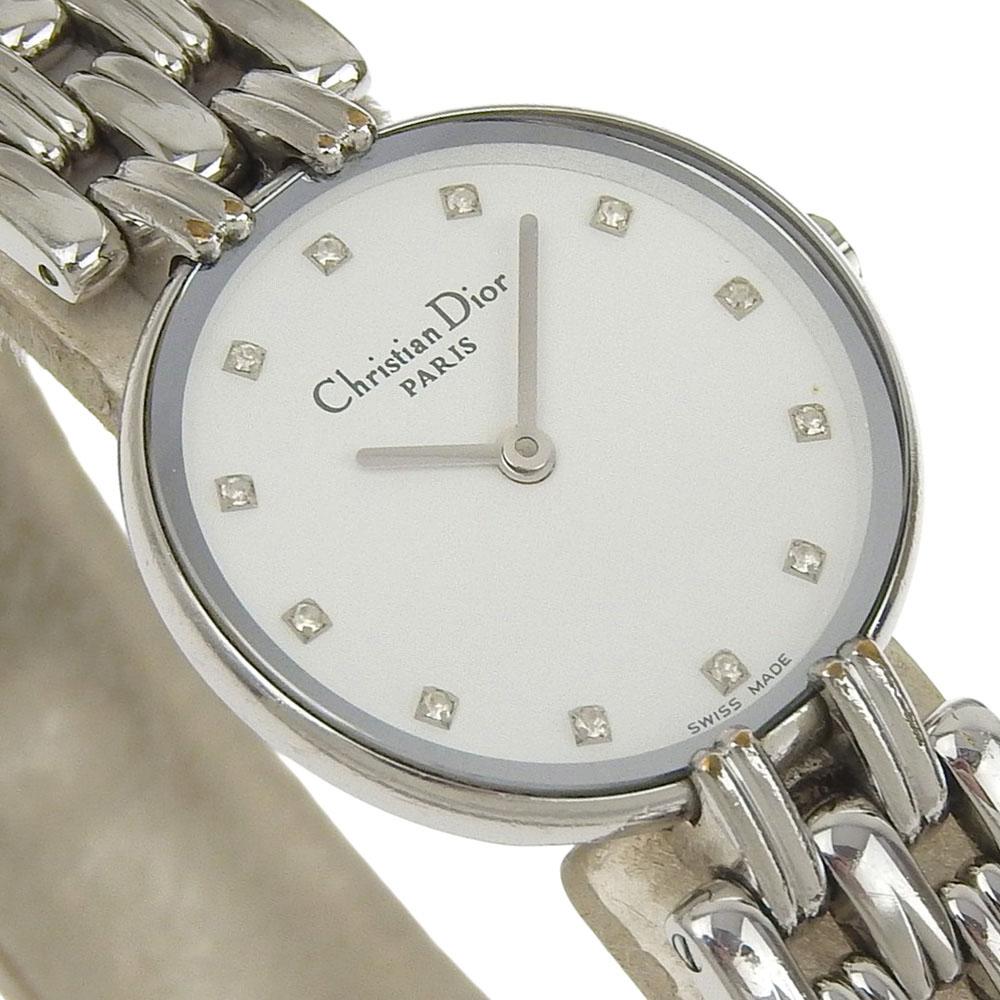 Dior Bakira Watches D44.120 whiteDial Stainless Steel Quartz Analog display Women Used