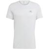 Adidas T Shirts Men's White Crew Neck Moderate Straight Fit GK4302
