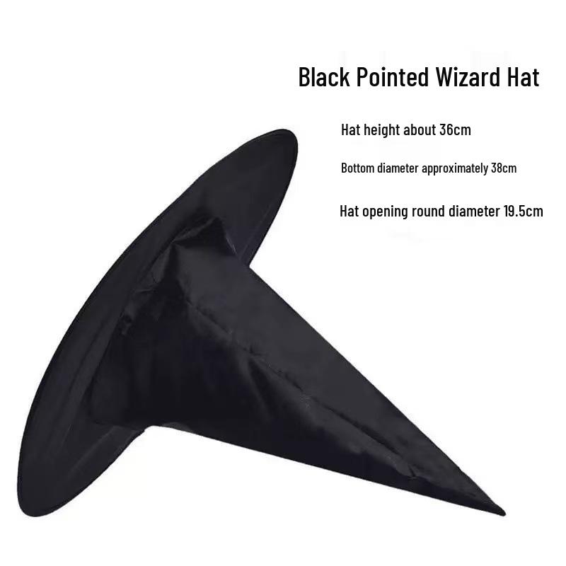 Black Magic Halloween Wizard Hat - Harry Potter Parody Witch Hat