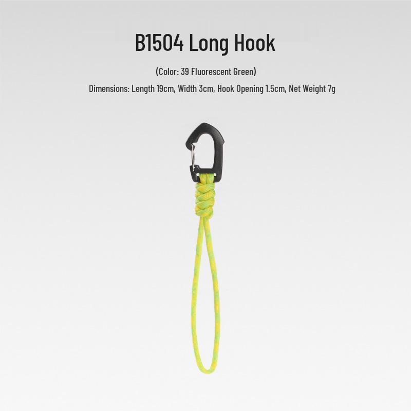 Sju-strängad Paracord Nyckelring Lanyard: Anti-förlust, Utomhuscamping, Multifunktionell med Karbinhake & Snabbspänne.