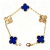New Arrival Four-leaf Clover Bracelet Five-flower Casual Agate Bracelet Easiest for Match Light Classy Double-sided Accessible Luxury Bracelet