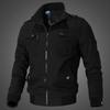 Large size men's coat autumn trend casual Korean version handsome slim tooling jacket cotton military top tide