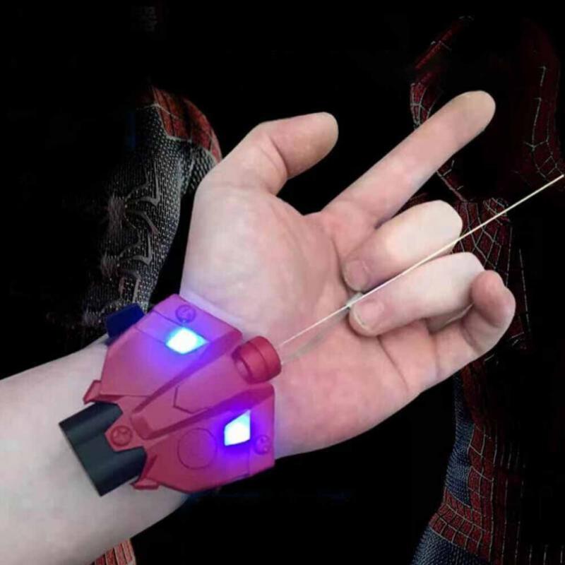 Pânză de păianjen LED magnetică uimitoare, lucrată manual, îmbunătățită Spider-man, Recuzită Cosplay, Jucării