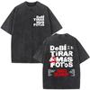 Bad Bunny DTMF Tour 2026 T-Shirt Vintage Hip Hop Graphic Tee Unisex Washed Cotton Short Sleeve Oversized Crew Neck Y2K Streetwear Top Merch Gift