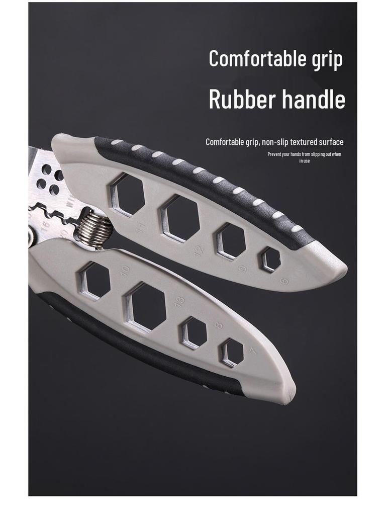 New Electrician's Multifunctional Wire Stripper and Cutter with Looping and Separating Pliers