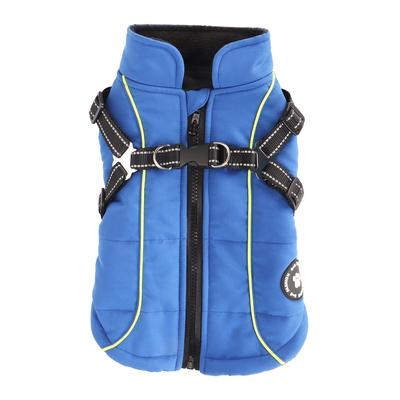 Dog Coat Warm Waterproof Reflective Dog Vest Jacket Thickened Dog Harness Coat for Winter Autumn