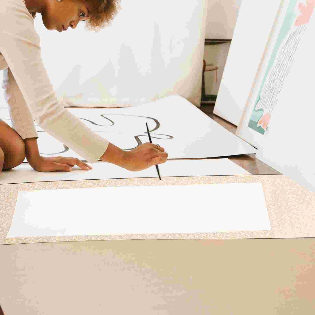 Blank Scroll Portable Rice Calligraphy Hanging Vertical Scrolls Chinese Xuan Paper Wall Scroll Painting Supply