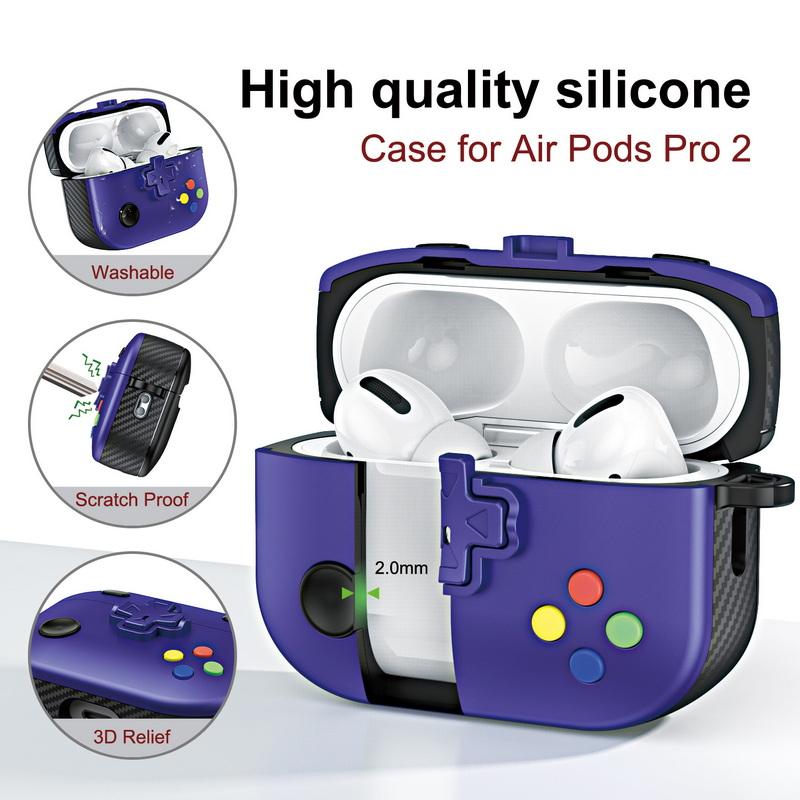 Cartoon 3D Gamepad Earphone Case For AirPods 4 Gen Pro 3 Bluetooth Headset Cover For AirPods Pro 4 3 2 Wireless Earphone Charging Box