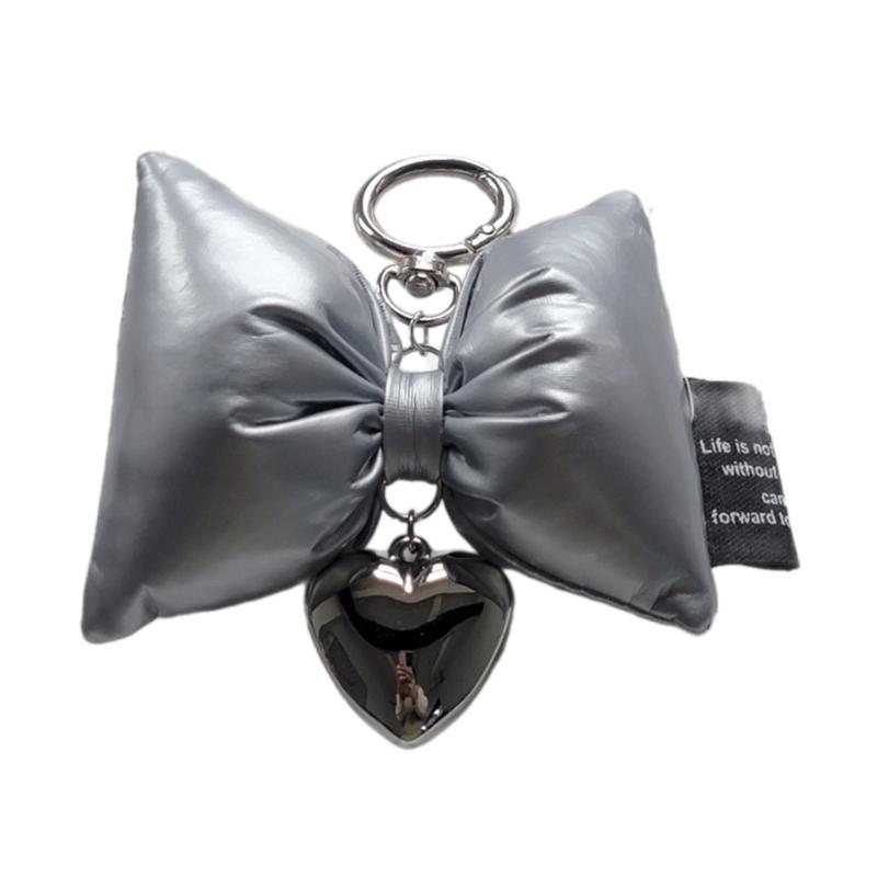 Bowknot Heart Phone Charm Detachable Bow Phone Lanyard Ornament Wrist Straps