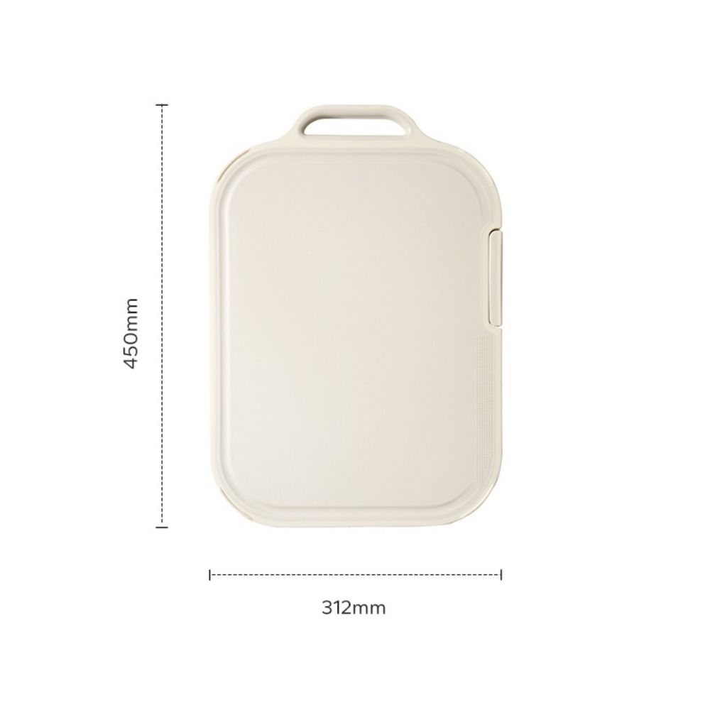 Ny skärbräda i rostfritt stål Antibakteriell Dubbelsidig Skärbräda Multifunktionell Mögelresistent Kladdfri Bräda För Köket