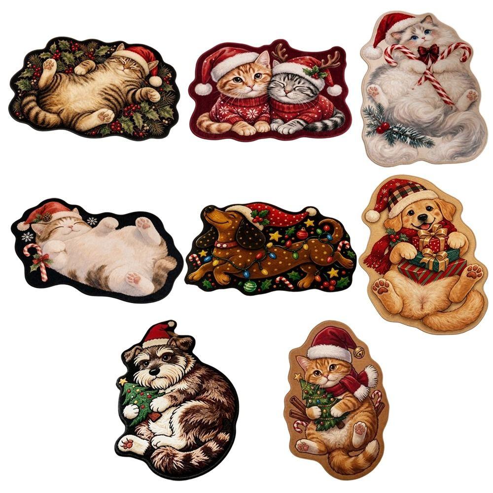 Irregular Shape Entryway Rug Cat Dog Decor Door Mat Hallway Entrance Mat  Front Door Hallway