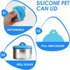 3/4Pcs Silicone Canned Lid Set 3 In 1 Reusable Pet Can Cover Lids Kit for Most Sizes Dog And Cat Cans Food Tin Cover Keep Fresh