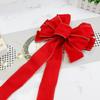 Christmas Tree Topper Bow Xmas Decor for Valentine's Day Home Wreath Garland