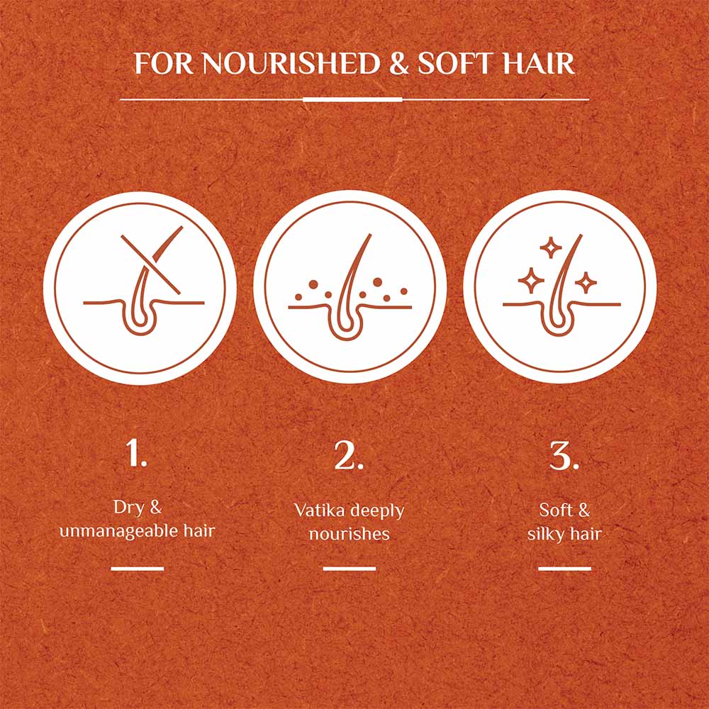 Anti-breakage Shampoo with Moroccan Argan Dabur Vatika, Moisture Soft for Dry, Unmanageable Hair