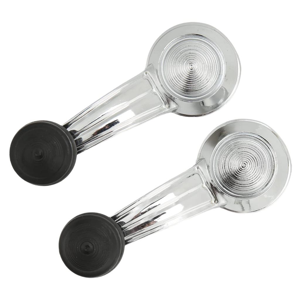 Window Crank Handle Winder, 2 Door Window Crank Handle Metal Chrome Replacement for Cadillac Cimarron Eldorado
