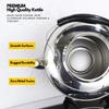 Large Diameter Spout Stovetop Water Boiler Anti Burn Handle Water Heating Kettle  Water Boiling