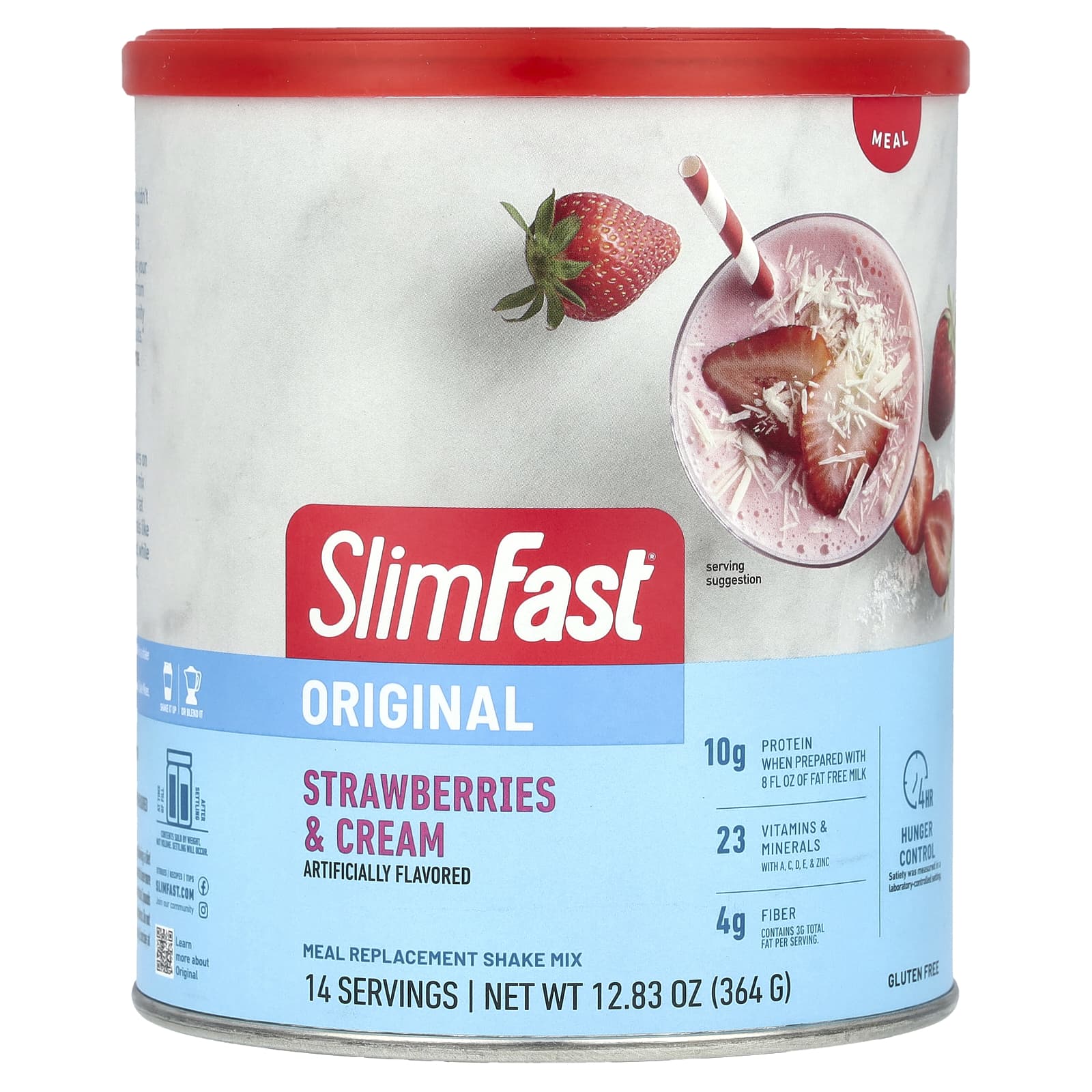 

Original Meal Replacement Shake Mix, Strawberries & Cream, 364G (12.83Oz)