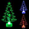 Santa E-iffel Towers LED Acryl Bunte Lichtplatte Tischlampe Weihnachtsdekoration