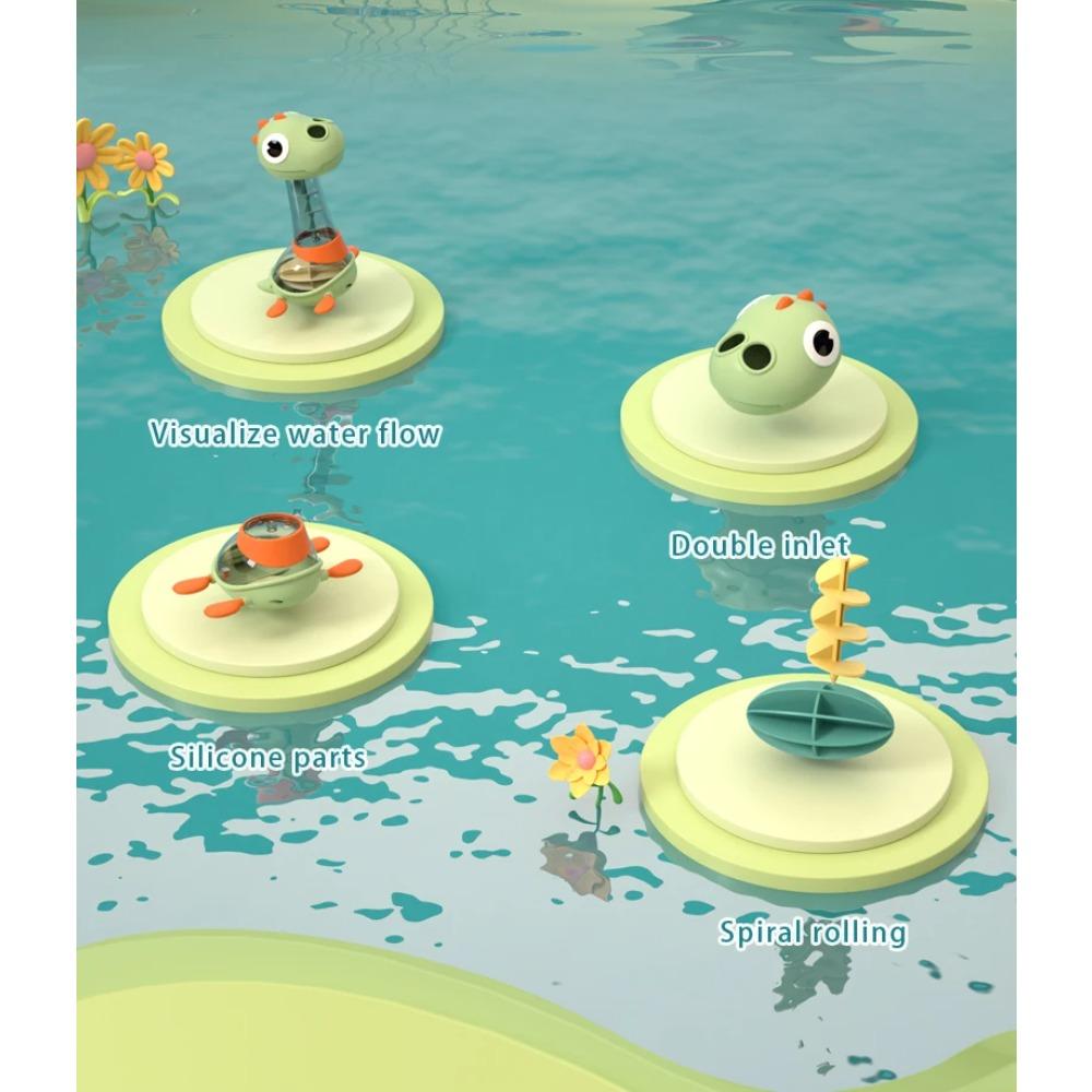 Baby Bath Toys Dinosaur Water Spraying Bathroom Bathtub Toys Funny Rotating Shower Toys Interactive Toddler Water Games for Kids