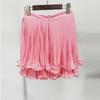 2025 European & American Double Layer Hem Pleated Mini Skirt