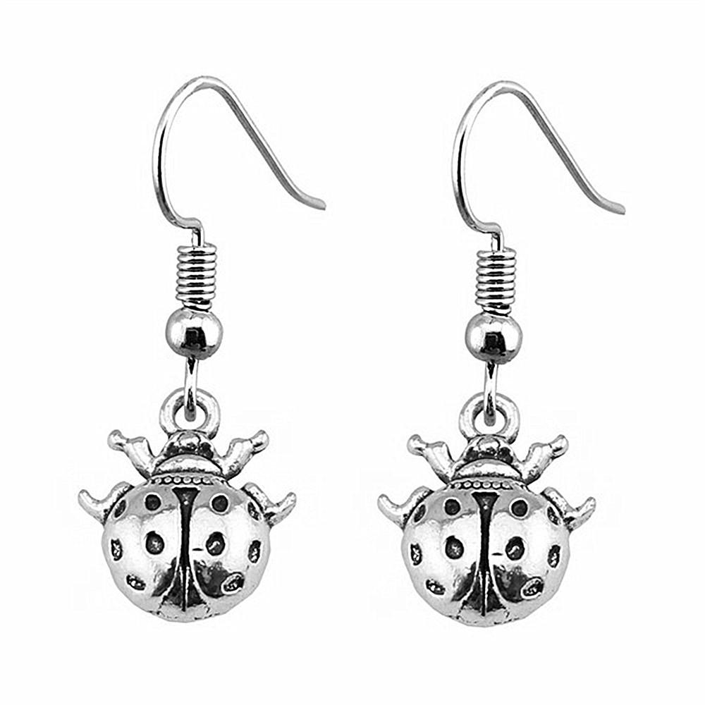 Gothic Spider Charm Dangle Earrings Halloween Horror Arachnid Drop Earrings Dark Punk Goth Jewelry