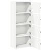 Bookshelf White 40x24x102 cm Engineered Wood