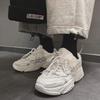 2025 new chic Japanese and Korean trend couple velvet dad shoes trendy casual versatile sports shoes mesh trendy shoes men