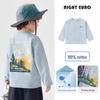 2026 Trendy Boys' Pure Cotton Long-Sleeve T-Shirt for Spring and Fall