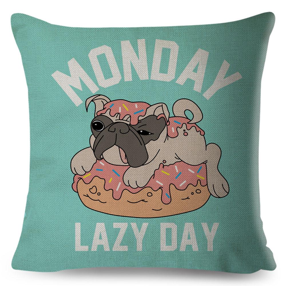 Colorful Cute Cartoon Pet Dog Cat Cushion Cover for Children Room Sofa Decor Animal Dinosaur Giraffe Pillow Case Pillowcase