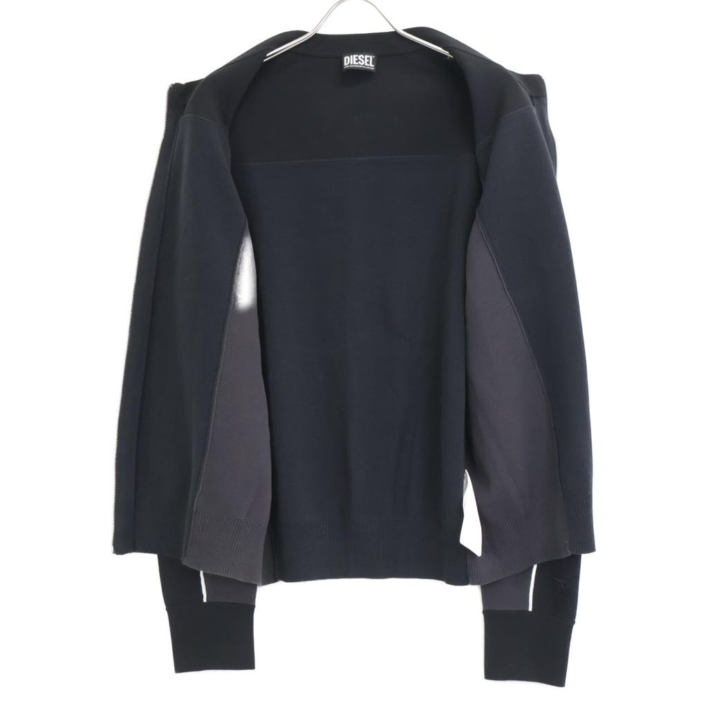 Diesel [Domestically Authorized] K-WICHITA Zip-Up Knit Jacket L blackUsed