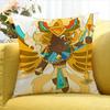 G-Golden Cheese C-Cookie   Various Sizes Square Pillow Case For Car Home Bedchamber Decor