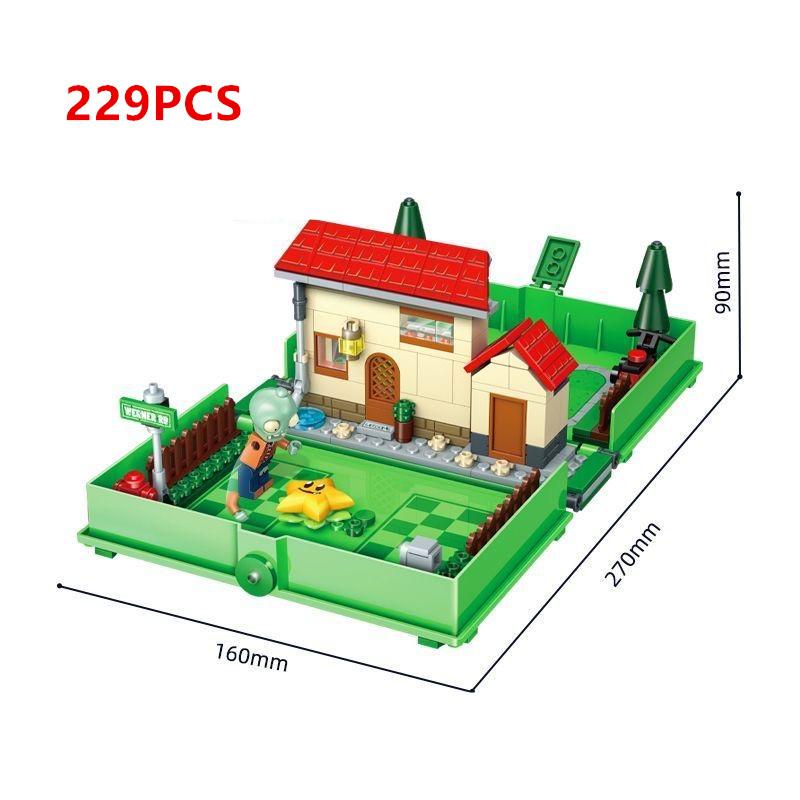 Neue Plants VS Zombies 2 Bausteine Spielzeug Große Welle Strand Abenteuer Kleine Partikel PVZ Zukünftige Szene Steine Kinderspielzeug Geschenk