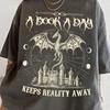A Book A Day Keeps Reality Away Shirt, Dragon Fantasy Shirt, Book Club Tee, Booktrovert Shirt, Comfort Colors Tee, Keeps Breakdown Away