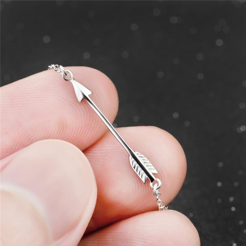 Sterling Silver Pendant Necklace Cupid's Arrow Charm for Man and Women Birthday Valentine's Day Gift Hot Sale
