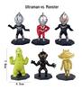 Cartoon Superhero Vs. Dinosaur Cake Toppers: Kids' Birthday Decoration Set