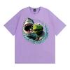 Smoking Kermit The Frog Meme Shark Attack Parody TShirt Mens Women Fashion Cool Tshirts Hot Sale Casual Short Sleeves T Shirt