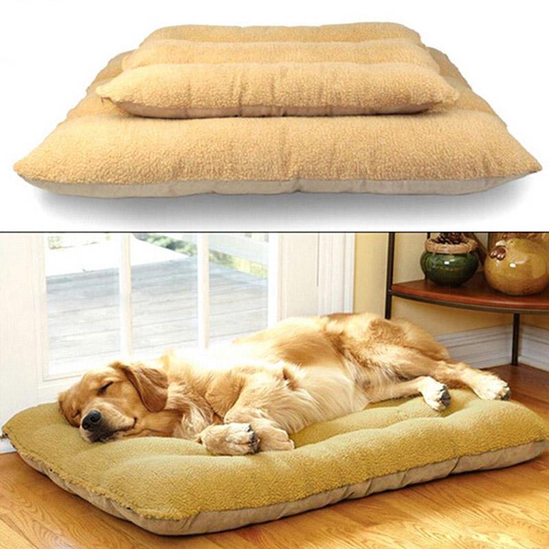 

Мягкий коврик для больших домашних собак, моющийся, толстый, теплый, зимний дорожный коврик для домашних животных, питомник, кровать для собаки, съемная подушка, одеяло для больших животных ZL156-1 100x65x17 cm